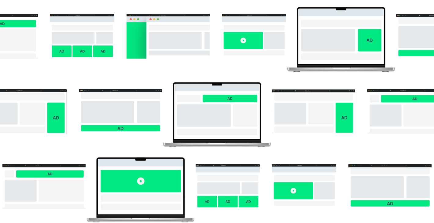 Ad placements illustration